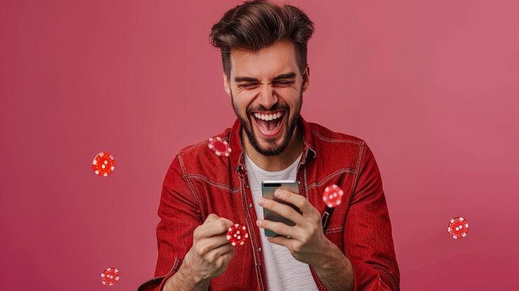 Filipino player using winph9 mobile platform on smartphone to place sports bets